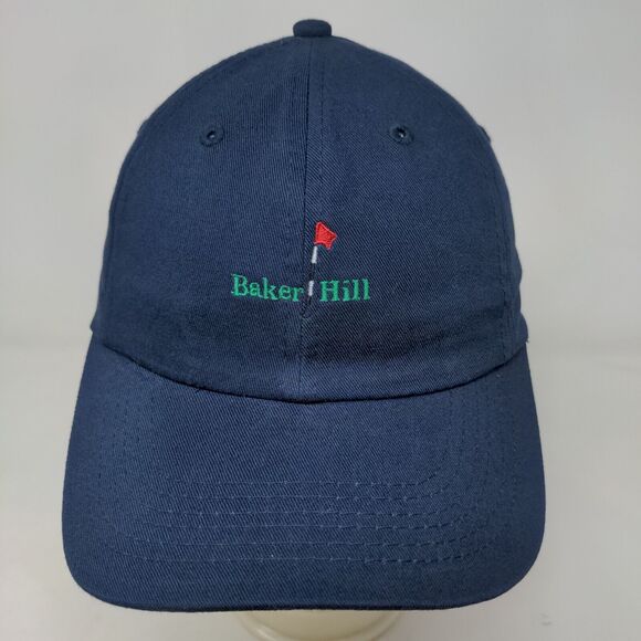 Imperial Men's Slideback Hat Blue OSFA Embroidered Baker Hill Golf Staff Logo - Picture 2 of 7